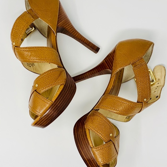 Michael Kors X  Strap High Heel Sandals - Picture 1 of 5